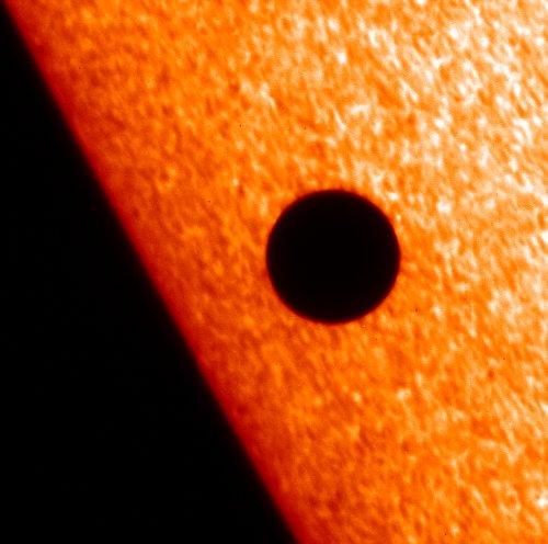 Mercury transits in front of the Sun. Image credit: JAXA Mercury transits in front of the Sun. Image credit: JAXA