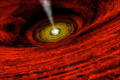 Artist illustration of a black hole. Image credit: NASA