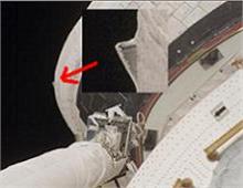 Shuttle Tear. Image credit: NASA and Damaris Sarria