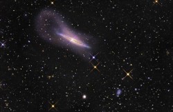 a gigantic, tenuous loop-like structure extending more than 80 000 light-years from the centre of the galaxy (towards the top left). (R. Jay Gabany)
