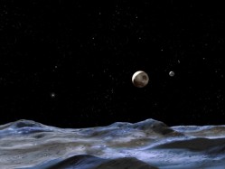 An artist\'s impression of Pluto\'s surface. Image credit: NASA