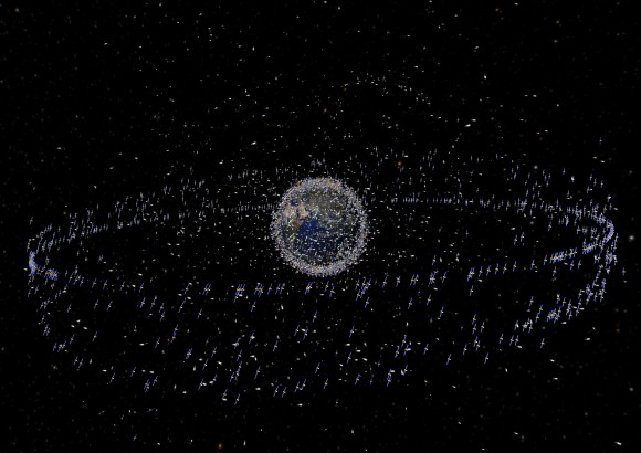 space-debris-1 Trackable objects in Earth ORbit. Image Credit: ESA