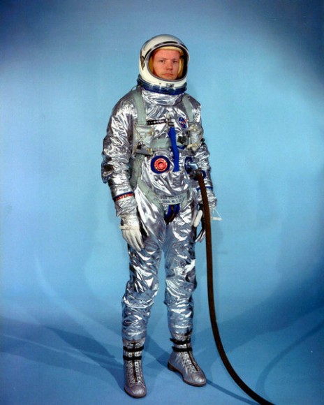 Neil Armstrong_pre_gemini_spacesuit. Image Credit: NASA