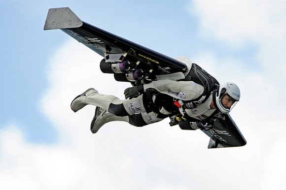 Fusionman Yves Rossy. Image Credit: Denis Balibouse