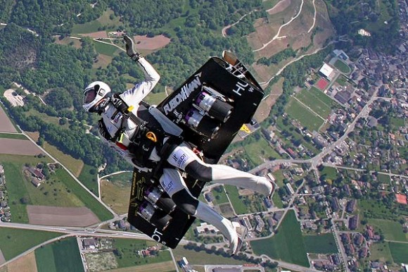 Rossy Soars over Bex, Switzerland. Image Credit: AFP, Fabrice Coffrini