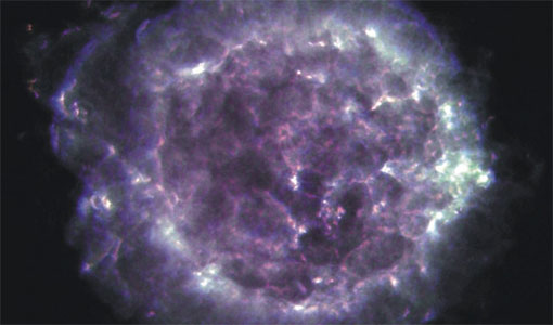 Cassiopeia-A supernova remnant. Image Credit: NRAO