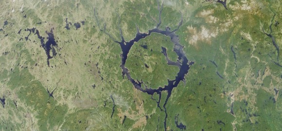 Lake Manicouagan in northern Quebec, Canada. Image credit: NASA