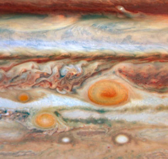 Jupiters-spots. image credit: M. Wong and I. de Pater (University of California, Berkeley)