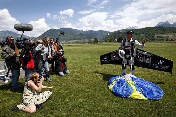 Rossy-landing. Image credit: AFP, Anja Niedringhaus