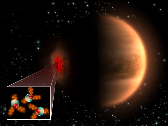 Venus hydroxyl. Image credit: ESA (Image by C. Carreau)