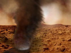 Dust Devils on Mars. Image credit: NASA/JPL