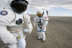 lunar-spacesuits.  Image credit:  NASA