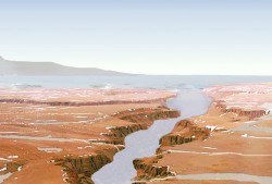 Artist illustration of an ancient ocean on Mars. Image credit: NASA Artist illustration of an ancient ocean on Mars. Image credit: NASA