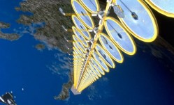 Solar panels in space (NASA/SAIC)