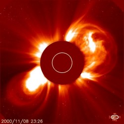 A CME in 2007 (SOHO/NASA)