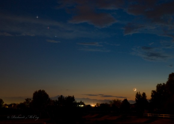 Saturn, Mars, Regulus and Moon - Richard McCoy