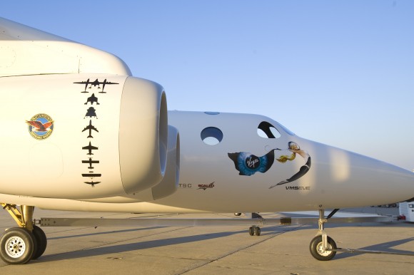 The cockpit of Eve (Virgin Galactic)