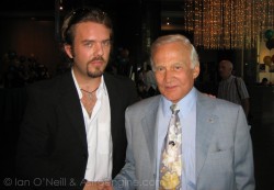 Buzz Aldrin, ex-astronaut, second man on the Moon and all-round nice guy (Ian O\'Neill)