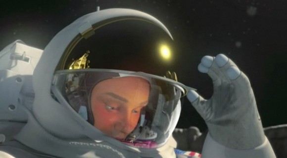 Armstrong realises he has company inside his helmet (&copy; nWave)