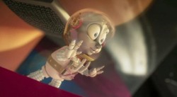 Nat looks through Armstrong\'s helmet to the lunar surface (&copy; nWave)