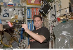 greg-chamitoff Astronaut Greg Chamitoff on board the ISS. Credit: NASA