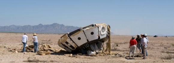 The Orion parachute test drop didn't go so well... (NASA)