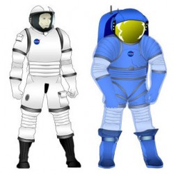 spacesuits Proposed spacesuits from Oceaneering, Inc. Image: NASA