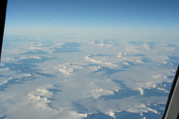 Aerial view of Antarctica. Photo credit: L. McFadden 2008 Aerial view of Antarctica. Photo credit: L. McFadden 2008