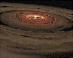 Artist\'s impression of the Solar Nebula. Image credit: NASA Artist\'s impression of the Solar Nebula. Image credit: NASA