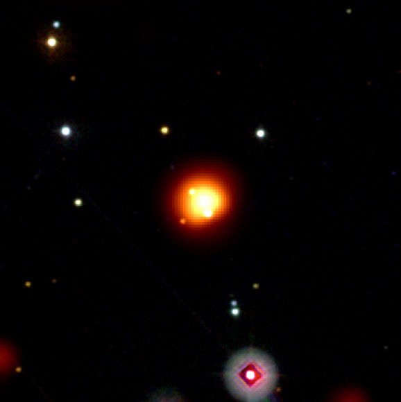 Swift\'s Ultaviolet and optical telescope captured a far away gamma ray burst. Credit: NASA/Swift/Stefan Immler Swift\'s Ultaviolet and optical telescope captured a far away gamma ray burst. Credit: NASA/Swift/Stefan Immler