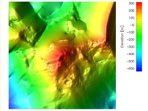 Digital elevation map. Credit: ESA/SMART-1/Space-X (Space Exploration Institute