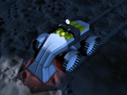 Artist's illustration of a robotic miner. Image credit: NASA Artist's illustration of a robotic miner. Image credit: NASA