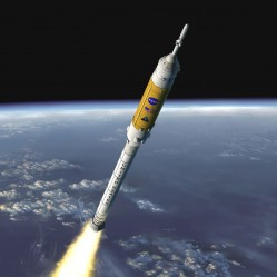 Ares I leaves Earth (NASA)