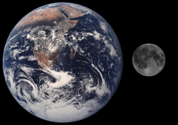 Earth Moon Comparison. Image credit: NASA Earth Moon Comparison. Image credit: NASA
