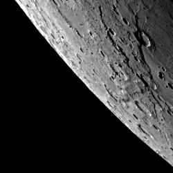 Mercury's limb. Credit: NASA/Johns Hopkins University Applied Physics Laboratory/Carnegie Institution of Washington Mercury's limb. Credit: NASA/Johns Hopkins University Applied Physics Laboratory/Carnegie Institution of Washington