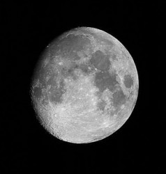 Moon in a small telescope Moon in a small telescope