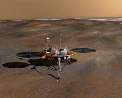 Artist concept of the Phoenix lander.  Credit: NASA