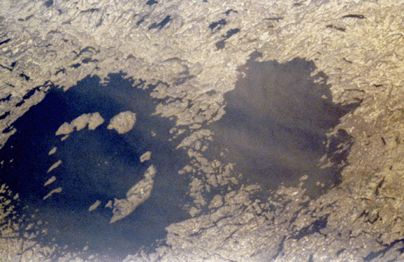 Clearwater craters. Credit: NASA Clearwater craters. Credit: NASA