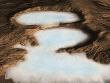 Artists concept of a glacier on Mars. Credit: NASA Artists concept of a glacier on Mars. Credit: NASA