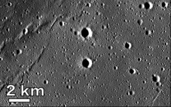 Basalt deposits on the Moon. Image credit: NASA