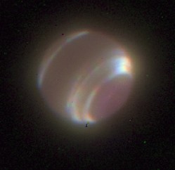 Neptune seen from Earth. Image credit: Keck