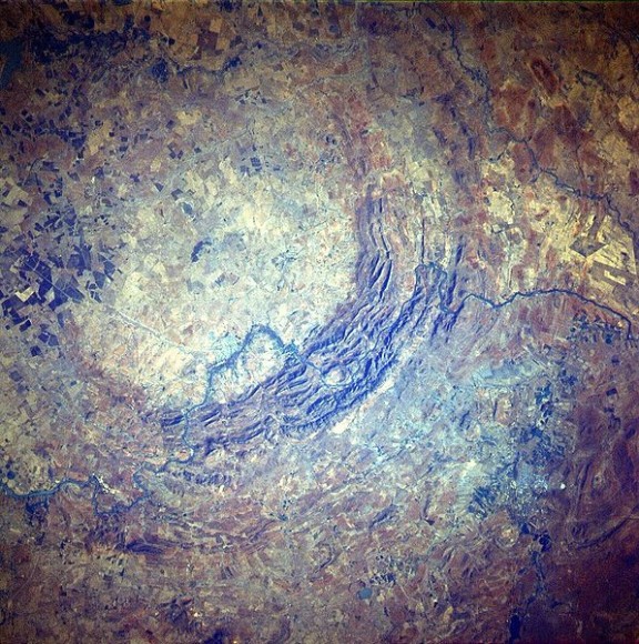 Vredefort Crater. Image: NASA Vredefort Crater. Image: NASA