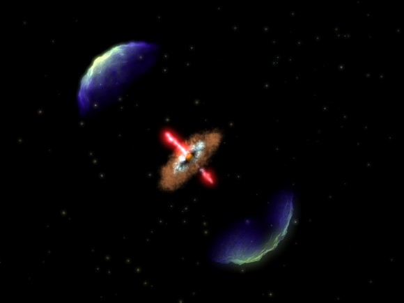 This artist's conception shows the brown dwarf ISO-Oph 102.Credit: ASIAA