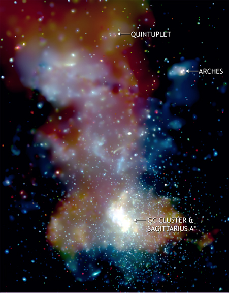 Milky Way Center The center of the Milky Way in X-ray vision. Image Credit: Chandra X-Ray Telescope