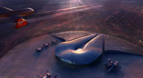 Artist's concept of the New Mexico's Spaceport America. Courtesy NMSA Artist's concept of the New Mexico's Spaceport America. Courtesy NMSA