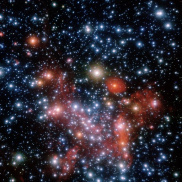 The stars in the centre of our galaxy. Our supermassive black hole IS in there, somewhere... (ESO)