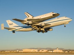Endeavour leaving California at 7am Wednesday morning (NASA)