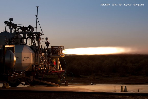 Another view of the 5K18 "Lynx" engine. Credit: XCOR and Mike Massee Another view of the 5K18 "Lynx" engine. Credit: XCOR and Mike Massee