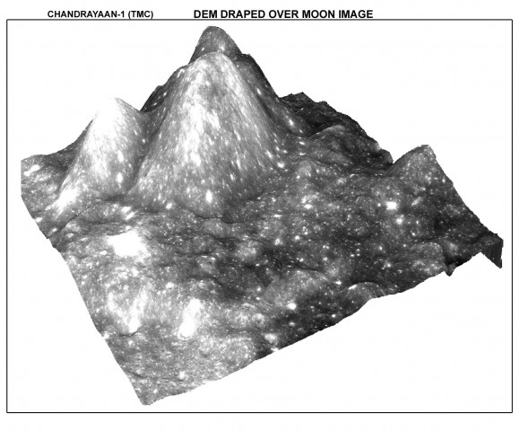 Moon 3D from the TMC. Credit: ISRO Moon 3D from the TMC. Credit: ISRO
