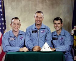 Apollo 1 Crew. Ed White, Gus Grissom and Roger Chaffee.